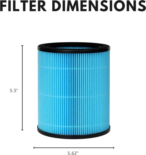 Miniatura 2 de Nispira AP0601 Filtro de repuesto para purificador de aire AirTok AP0601-RF 2 en 1 True HEPA, 1 paquete