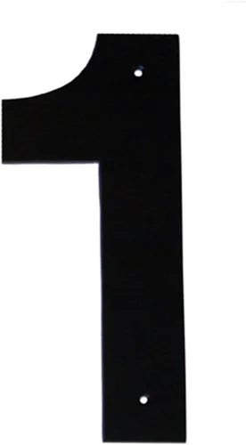 Miniatura 9 de Montague Metal Products HHN-4-W-0 Placa de aluminio para exteriores de 4 pulgadas, mediana, números de casa blanca