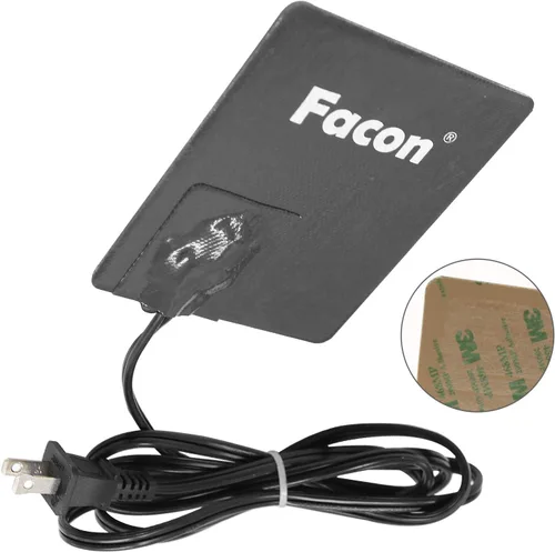 Miniatura 7 de Facon Almohadilla calefactora de bloque de motor automotriz de 5 x 4 pulgadas con autoadhesivo 3M y controlado termostáticamente, almohadilla