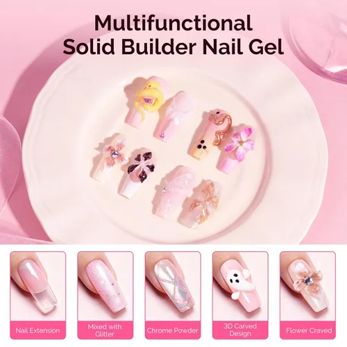 Miniatura 5 de MelodySusie 2 capas superiores de gel mate de 0.5 onzas líquidas, fórmula resistente al polvo, curable UV de larga duración para detalles de pintura