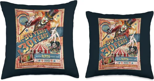 Miniatura 3 de Halloween Horror Nights HHN Jack The Clown - Almohada (16 x 16 pulgadas), multicolor