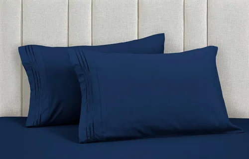 Miniatura 62 de Mocassi Juego de sábanas de lujo de 4 piezas, calidad prémium de hotel de 1800 hilos, ajuste fácil, sábanas y fundas de almohada resistentes a