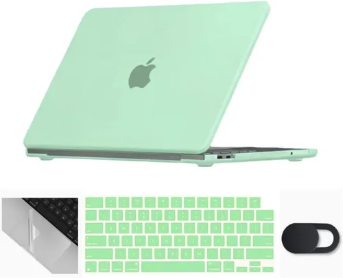 Miniatura 54 de Se7enline Funda compatible con MacBook Air de 15 pulgadas M4 M3 M2 2022-2025 A2941/A3114/A3241, funda rígida para laptop Mac Air 15.3, funda Azul