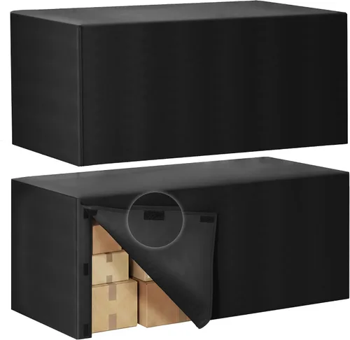Miniatura 9 de Fixwal Fundas de mesa, paquete de 2 fundas ajustadas de 4 pies, protector de mesa negro para mesa plegable, mantel ajustado de 48 x 24 pulgadas