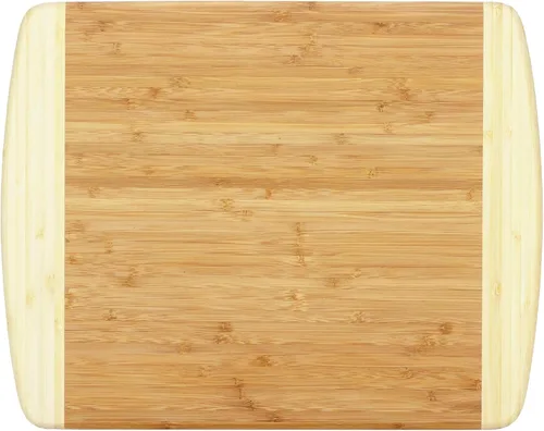 Totally Bamboo Kauai Tabla de Cortar – Tabla de Cortar de Madera de Bambú Duradera para Preparación en la Cocina, Servir y Charcutería, Amigable con