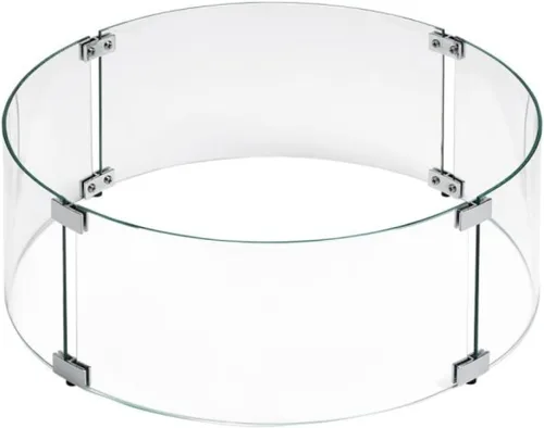 Miniatura 11 de American Fireglass Protector de llama de vidrio templado para sartenes rectangulares de 18 x 6 pulgadas Protector contra viento para exteriores