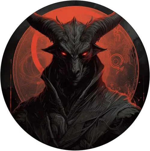 Miniatura 3 de PopSockets de luna oculta satánica Baphomet PopSockets Standard PopGrip