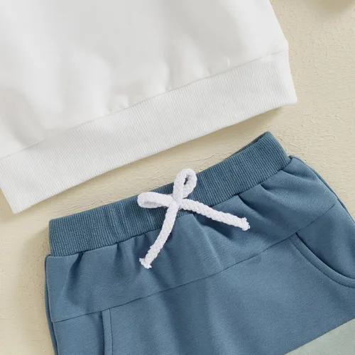 Miniatura 155 de BemeyourBBs Conjunto divertido de sudadera y pantalones de manga larga con letras divertidas para bebé niño y niño