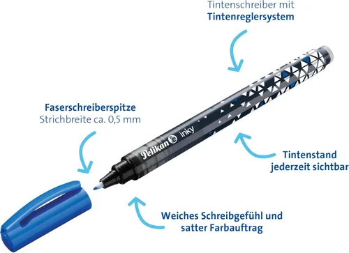 Miniatura 6 de Pelikan 940502 Ink Pen Inky 273 En Caja Plegable Azul