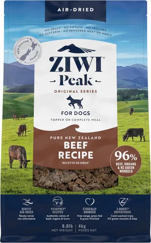 Miniatura 10 de ZIWI Peak - Alimento para perros secado al aire, cordero, totalmente natural, alto en proteínas, sin granos, ingredientes limitados