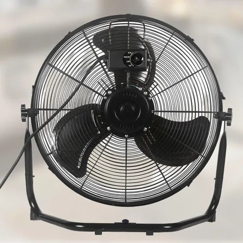 Miniatura 6 de El ventilador de piso de 20" y el soporte de pared ofrecen un flujo de aire de alta velocidad para un motor de aire, garajes, hogares o lugares