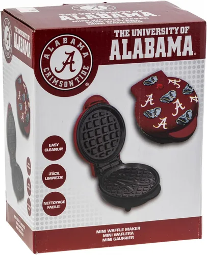 Miniatura 7 de Uncanny Brands Alabama Crimson Tide - Mini waflera - Pequeño aparato de cocina