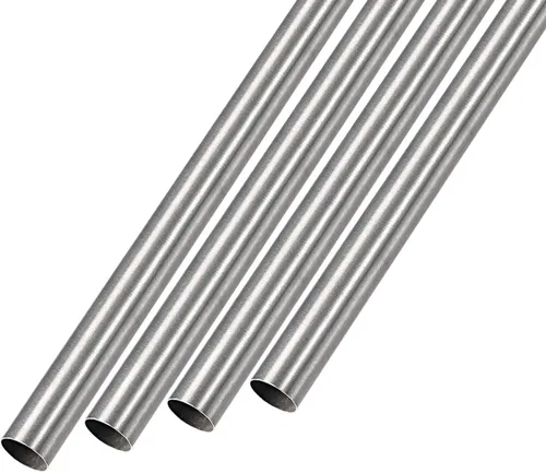 Miniatura 15 de METALLIXITY Tubo de acero inoxidable 304 (0.039 in de diámetro x 0.006 in de alto x 11.811 in de largo), 4 piezas, tubo recto, para muebles