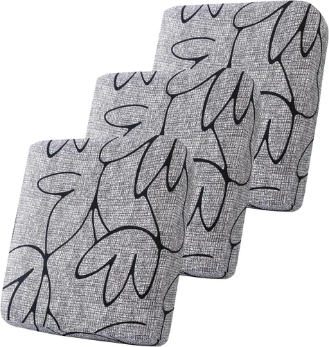 Miniatura 21 de Smiry Fundas de cojín de sofá estampadas, fundas elásticas suaves para sofá, fundas de sofá lavables antideslizantes, protector de muebles para Beige