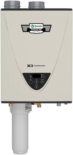 Miniatura 3 de A. O. Smith ATI-510CX3 - Calentador de agua sin tanque - Gas natural o propano - 10.0 GPM de agua caliente bajo demanda - 199,000 BTU - Prevención