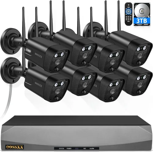 Audio de 2 vías 5.5MP antenas duales WiFi seguridad sistema de cámara inalámbrica videovigilancia hogar cámaras de seguridad inalámbricas al aire