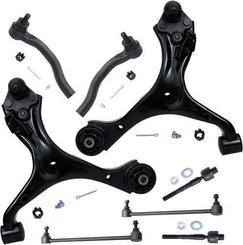 Miniatura 264 de Detroit Axle - Kit de brazos de control de extremo delantero de 8 piezas para Dodge Dakota 00-04, Durango 00-03, 4 brazos de control superior e