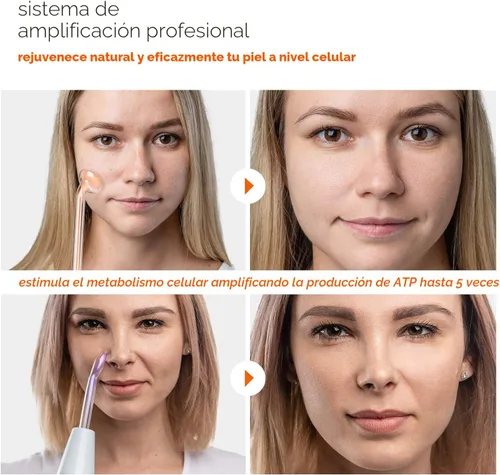 Miniatura 6 de NuDerma - Varita de terapia profesional para la piel - Máquina portátil de terapia de la piel con 6 varillas de neón y argón – Mejora tu piel