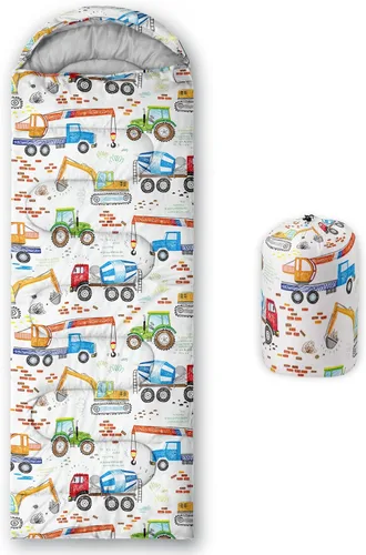 Miniatura 40 de QOOMO Saco de dormir para camping, 3 estaciones, clima cálido y fresco, ligero, saco de dormir impermeable para adultos y niños, viajes y al aire