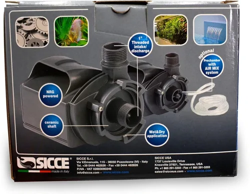 Miniatura 4 de Sicce Multi Quiet 4000 Bomba de agua sumergible 990 GPH flujo ajustable para acuarios, estanques, jardín acuático e hidroponía
