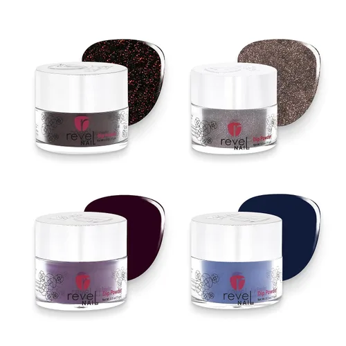 Miniatura 7 de Revel Nail Polvo de inmersión, esmalte de uñas de polvo nude, polvo de inmersión resistente a las virutas con vitamina E y calcio, manicura