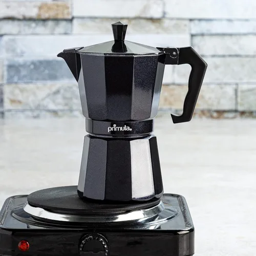 Miniatura 10 de Primula Cafetera clásica para café expreso y café, olla moka para café italiano y cubano, cafetera Greca, cafeterías, 6 tazas de espresso