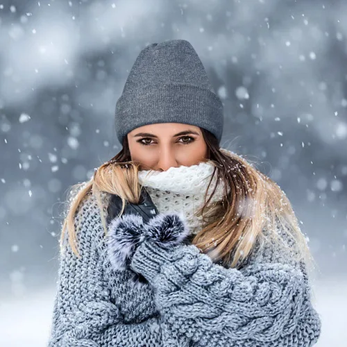Miniatura 7 de Gorro de punto cálido para hombre y mujer, para invierno, otoño, verano, primavera