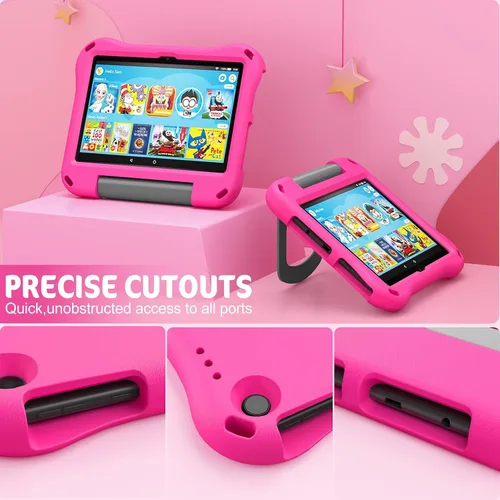 Miniatura 2 de Funda para tablet H D 8 para niños, funda para tablet 8 Plus (apta para versión 2022 y 2020), Auorld a prueba de niños, ligera, a prueba de golpes