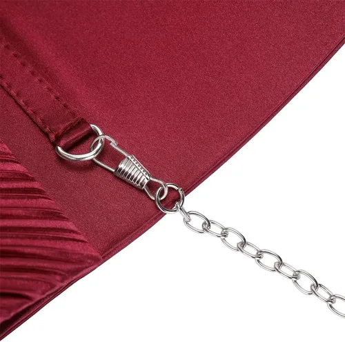 Miniatura 7 de ERIJUNOR Bolsos clásicos de satén plisados de noche con diamantes de imitación, bolsos cruzados para fiesta, graduación, boda, para mujer