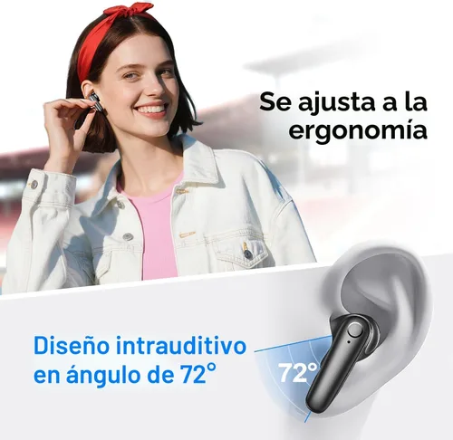 Miniatura 5 de kurdene Auriculares inalámbricos Bluetooth, Bluetooth 5.4, auriculares de 42 horas de reproducción larga con micrófonos para llamadas claras