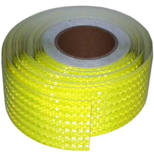 Cinta Reflectante Amarilla Fluorescente para Exteriores Impermeable de 3 Pulgadas de Ancho para Automóviles, Pegatinas Adhesivas de Seguridad de