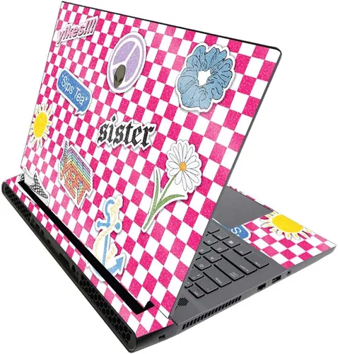 Miniatura 574 de MightySkins - Skin brillante con purpurina para Alienware M17 R3 (2020) y M17 R4 (2021) - Diversión de los años 90 Acabado duradero con purpurina