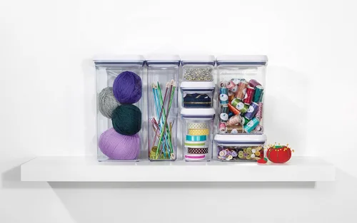Miniatura 6 de OXO Good Grips POP - Recipiente hermético de almacenamiento de alimentos, Spices & Herbs (0.3 Qt), Blanco