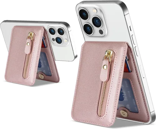 Miniatura 10 de Cavor Compatible con cartera Magsafe, soporte ajustable, cartera magnética para iPhone 17/16 Pro Max/14 Pro/15/14 Plus/13/12, tarjetero Magsafe