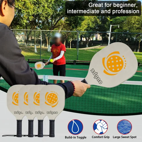 Miniatura 5 de Portable Pickleball Net Set, 22FT Regularion Size Pickle Ball Net with Paddles Set, Outdoor Pickleballs and Carry Bag, Easy Setup for Indoor