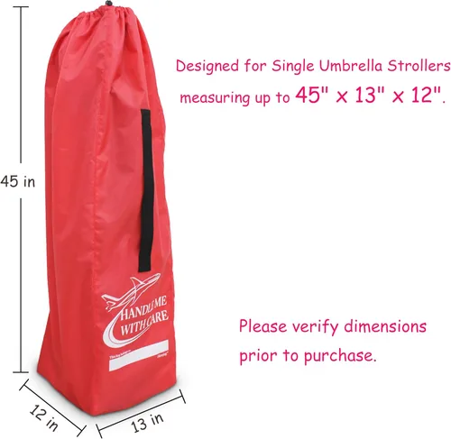 Miniatura 3 de Bolsa de viaje para cochecito de avión, para cochecitos de paraguas individuales, color negro