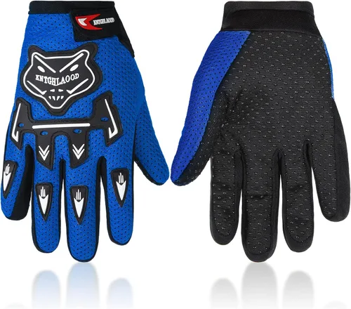 Frienda Guantes de motocicleta para niños, guantes de carreras para deportes eléctricos, guantes de ciclismo sucio, guantes de ciclismo de invierno