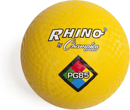 Champion Sports - Pelotas de juego Rhino Playground de 8.5"D - Dos capas, nylon enrollado, AMARILLO