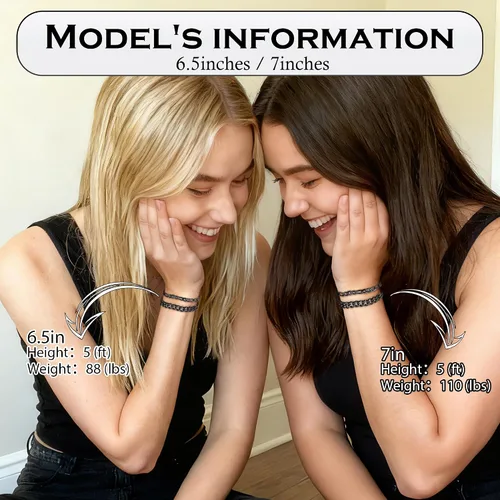 Miniatura 5 de XIANNVXI Juego de 6 pulseras de acero inoxidable para hombre y mujer, color plateado/dorado/negro, pulseras de eslabones cubanos, estilo soga