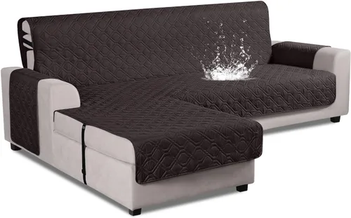 Miniatura 13 de VANSOFY Fundas de Sofá Seccional Mejoradas 100% Impermeables en Forma de L Funda Reversible para Chaise Lounge Funda Protectora de Sofá Seccional