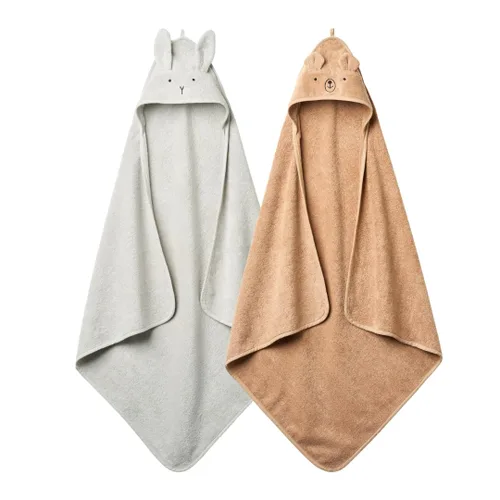 Miniatura 16 de Toalla con Capucha para Bebé – Toallas de Baño de Algodón Orgánico para Bebé – Toallas para Bebé, Toallas de Baño para Bebé para Niño, Niña, 32" x