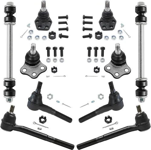 Miniatura 74 de Detroit Axle – Kit de suspensión delantera para Hyundai 2013-2018 Santa Fe 2 enlaces de barra de estabilizador 4 varillas de amarre interiores