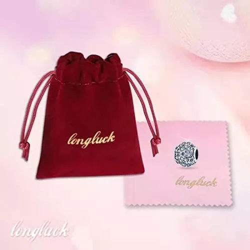 Miniatura 7 de Abalorio de plata de ley 925 para pulseras y collares Pandora para mujer, circonitas cúbicas 5A, cuentas de joyería