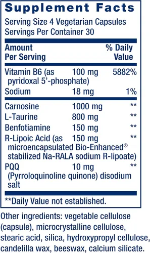 Miniatura 3 de Life Extension Optimizador de Energía Mitocondrial con PQQ - Suplemento de Energía para Mitocondrias Saludables - Con Taurina, Vitamina B