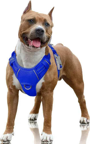 Miniatura 66 de BARKBAY Arnés para Perro Sin Tirones Talla Grande Arnés Reflectante para Perro con Clip Frontal y Asa de Control Fácil para Caminar Entrenar Correr