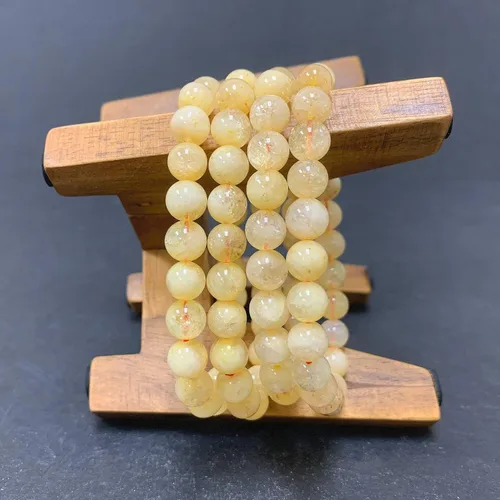 Miniatura 493 de Gem Avenue Handmade Round Bead Stretch Bracelet Unisex Natural Stone Beaded Jewelry for Men & Women, Elastic Wristband for Daily Wear
