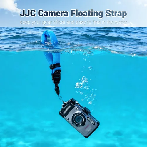 Miniatura 2 de JJC Correa de flotador impermeable para cámara compatible con Olympus TG-6 TG-5 TG-4 Nikon W300 W100 Canon D30 Fuji XP140 XP130 XP90 XP80 y teléfono