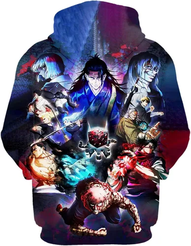 Miniatura 2 de Unisex Hoodie Pullover Sweatshirt 3D Printing Jujutsu Kaisen Anime Long Sleeve Hoodies