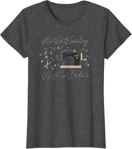 Miniatura 6 de It's Not Hoarding If Its - Camiseta de costura para acolchado, Blanco, S