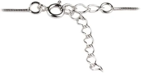 Miniatura 4 de LLC Collar de plata de ley multicolor ámbar cubo, 18 pulgadas, Plata esterlina Gema, Ámbar